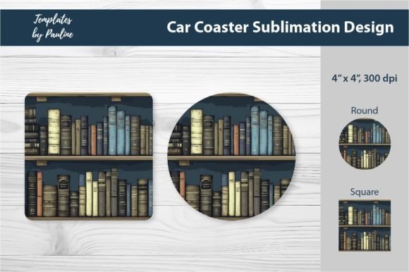 A Bookshelf Sublimation Design Perfect for Print Templates & Graphics
