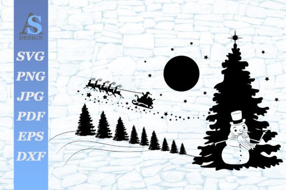 A Crafter's Review of the Snowman and Santa Claus SVG Graphic