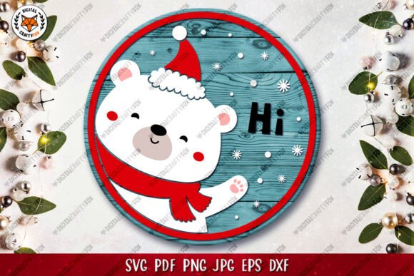 A Cute Christmas Bear Graphic for Editorial & Web Design