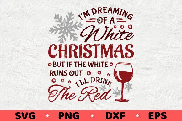 A Festive Wine Drinking Graphic for Holiday Designs