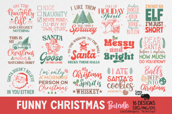A Publisher's Review of Funny Sarcastic Christmas Graphics