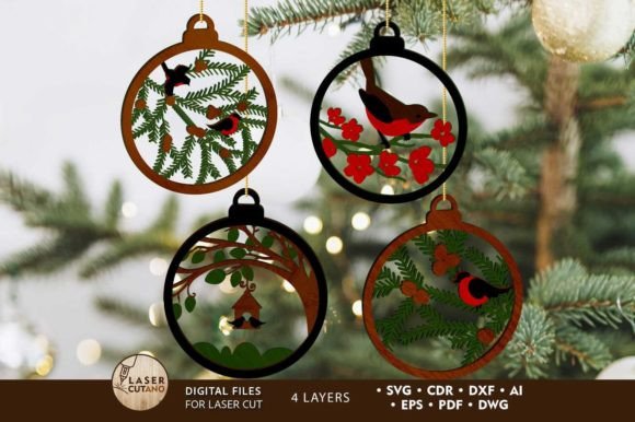 Bring Laser-Crafted Festive Birds to Winter Branding