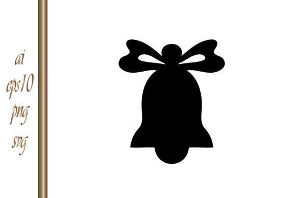 Christmas Bell Stencil Clip Art: A Versatile Graphic for Editors