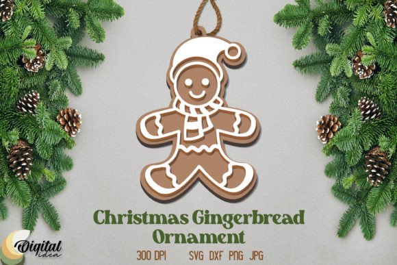 Christmas Gingerbread Ornament for Winter Amp Laser Cutting