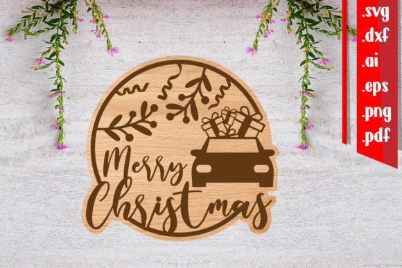 Christmas Sign 9: A Laser Cut Asset for Winter Amp