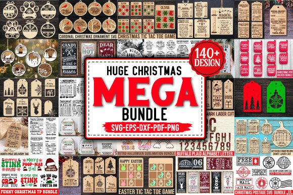 Huge Christmas Mega Bundle: Perfect for Winter Amp Laser Cutting