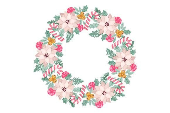 Pink Candy Canes Christmas Wreath for Festive Crafts