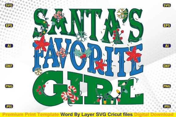 Santa’s Favorite Girl Retro SVG: A Crafter's Graphics Review