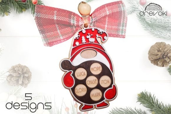Winter Amp Cookies Ornament SVG for Laser Cutting