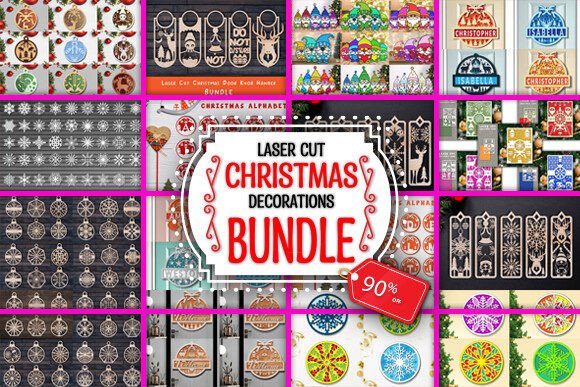 Winter Laser Cut Christmas Decorations Asset Bundle Review